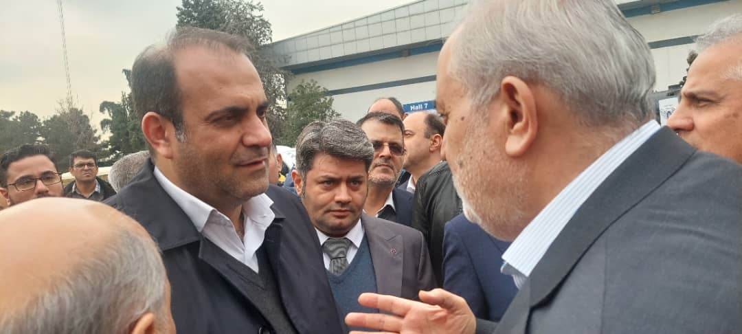 بازدید وزیر نیرو از غرفه شرکت لوله سازی اهواز در بیستمین نمایشگاه بین المللی صنعت آب و تاسیسات آب و فاضلاب ایران(WATEX)