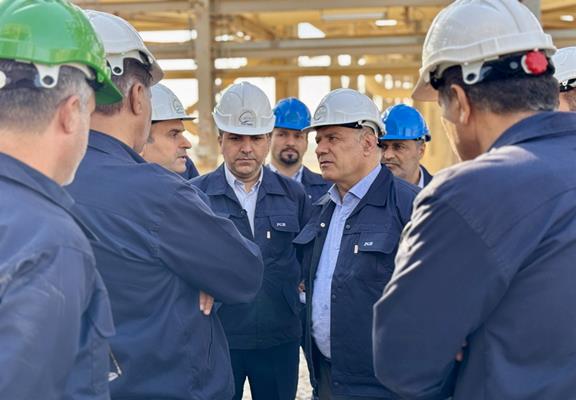 بازدید میدانی مدیرعامل از پروژه‌های در دست اقدام پالایش گاز هویزه خلیج‌فارس