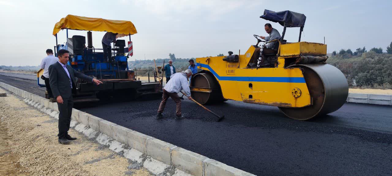شتاب‌گیری عملیات آسفالت جاده ساحلی ویس